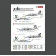 Reskit Rsb48-0011 1/48 Su-25 Frogfoot Dark Digital Pixel Blue 09 15 17 21 29 30 31 37 39 46 49 Ukrainian Air Forces Main Decals With Stencils