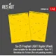 Reskit Rsm48-0034 1/48 Su-25 Frogfoot Light Digital Pixel Best Suitable For The Plane Number Blue 19 Ukrainian Air Forces Pre-cut Painting Masks