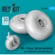 Reskit Rs72-0461 1/72 Dhc-2 Beaver Alaskan Bushwheel Tires 35/15/10 Set For Dora Wings Kit 3d Printed