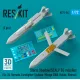 Reskit Rs72-0542 1/72 Storm Shadow/Scalp Eg Missiles 2 Pcs Su-24 Tornado Eurofighter Typhoon Mirage 2000 Rafale Nimrod 3d Printed