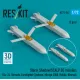 Reskit Rs72-0542 1/72 Storm Shadow/Scalp Eg Missiles 2 Pcs Su-24 Tornado Eurofighter Typhoon Mirage 2000 Rafale Nimrod 3d Printed