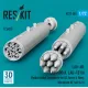 Reskit Rs72-0583 1/72 Lau-68 Lau-68d/A Lau-131/A Hydra Rocket Launchers For Us Army Navy Ukrainian Af A/C H 2 Pcs 3d Printed