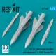 Reskit Rs72-0607 1/72 As 34 Kormoran Missiles With Adapters 2 Pcs For F-104g Tornado Ids 3d Printed
