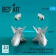 Reskit Rs72-0607 1/72 As 34 Kormoran Missiles With Adapters 2 Pcs For F-104g Tornado Ids 3d Printed