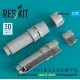 Reskit Rsu72-0306 1/72 F-111 A B C D E Ef-111 Exhaust Nozzles Open Closed For Hasegawa Kit 3d Printed