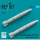 Reskit Rsu72-0326 1/72 Su-25 Frogfoot Ptb-800 Underwing Fuel Tanks 2 Pcs 3d Printed