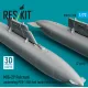 Reskit Rsu72-0330 1/72 Mig-29 Fulcrum Underwing Ptb-1150 Fuel Tanks With Wing Pylons 2 Pcs 3d Printed