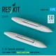 Reskit Rsu72-0336 1/72 F-14 Tomcat External Fuel Tanks 1000l Early And Late With Pylons 2 Pcs 3d Printed