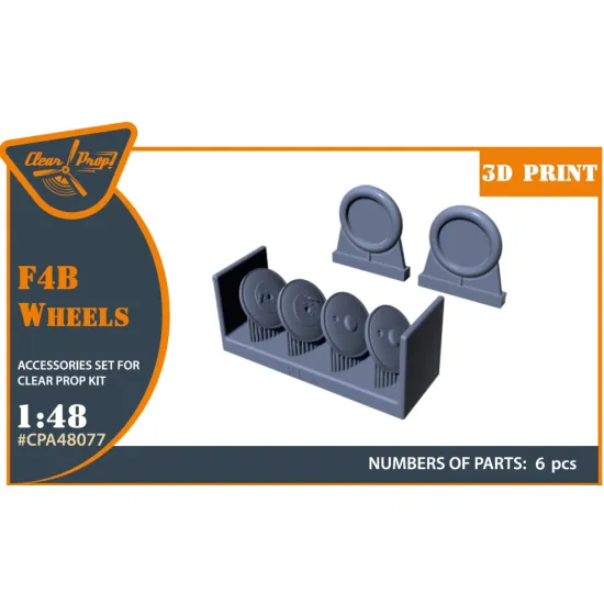 Clear Prop Cpa48077 1/48 F4b Wheels Set For Cp Kits/ 3d Print