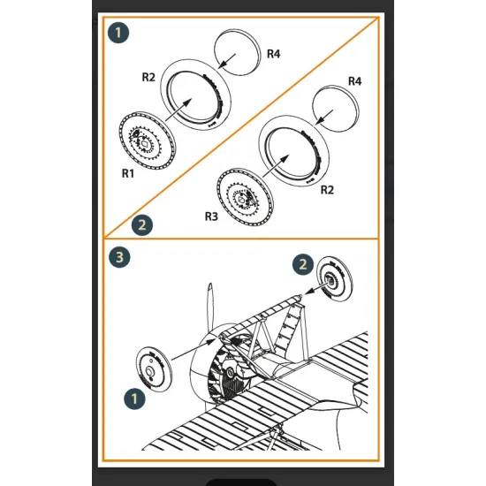 Clear Prop Cpa48077 1/48 F4b Wheels Set For Cp Kits/ 3d Print