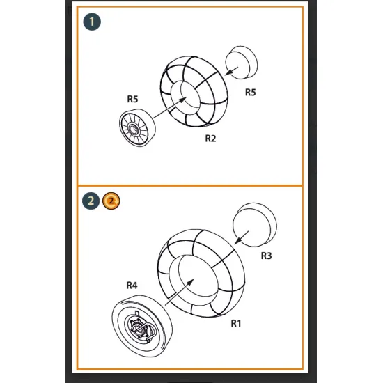 Clear Prop Cpa48085 1/48 Hs 129b2/3 Wheels Set Weighted For Takom Kit 3d Print