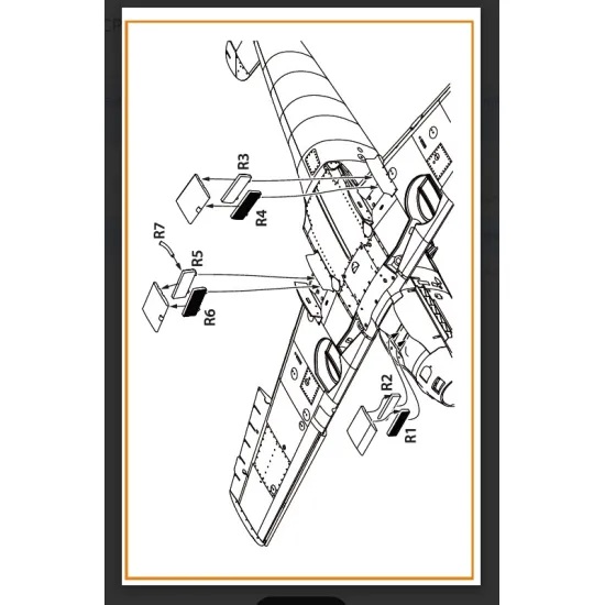 Clear Prop Cpa48109 1/48 Bf-109e Set Of Radiators For Wingsy Kits/ 3d Print
