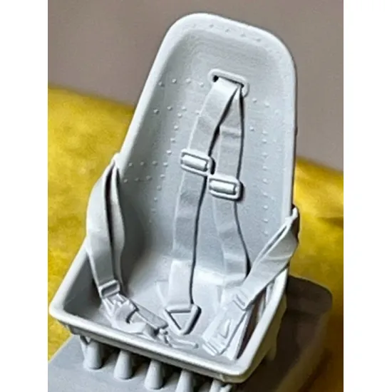 Clear Prop Cpa48111 1/48 Bf-109e Seat With Safety Belts For Wingsy Kits/ 3d Print