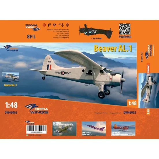 Dora Wings 48062 1/48 Beaver Al1 Plastic Model Aircraft