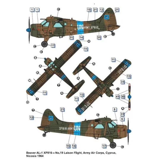 Dora Wings 48062 1/48 Beaver Al1 Plastic Model Aircraft