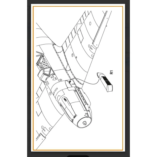 Clear Prop Cpa48114 1/48 Bf-109e Tropical Filter For Wingsy Kits/ 3d Print