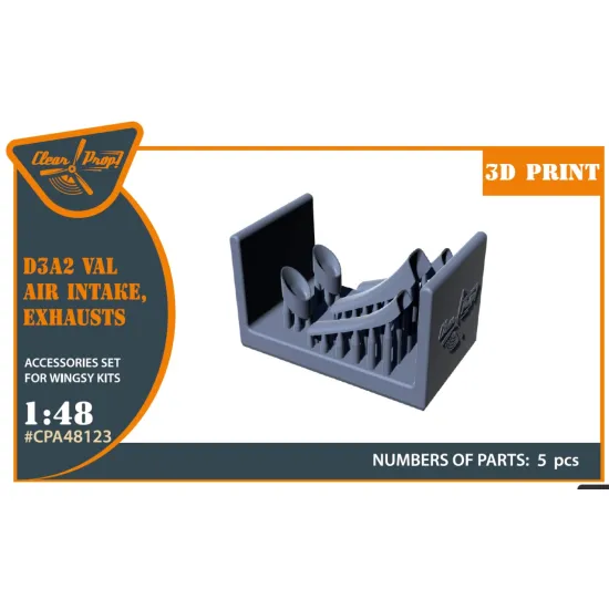 Clear Prop Cpa48123 1/48 D3a2 Val Air Intake Exhaust For Wingsy Kits/ 3d Print