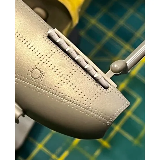 Clear Prop Cpa48127 1/48 Spitfire Mk Ixe Exhausts For Airfix Kit/ 3d Print