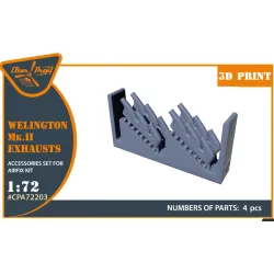 Clear Prop Cpa72203 1/72 Welington Mk Ii Exhausts For Airfix Kits 3d Print