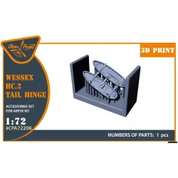 Clear Prop Cpa72208 1/72 Wessex Hc 2 Tail Hinge For Airfix Kit 3d Print