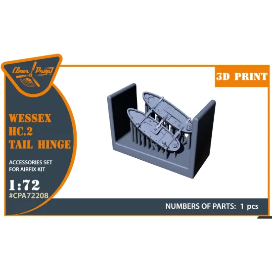 Clear Prop Cpa72208 1/72 Wessex Hc 2 Tail Hinge For Airfix Kit 3d Print