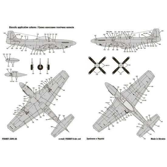 Foxbot 72-051 1/72 North American P-51 Mustang Nose Art Part 1 And Stencils For Academy Arma Hobby Az Model Airfix Brengun Eduard Hasegawa Heller Hobbyboss Revell Italeri Kp Monogram Special Hobby Tamiya Kits