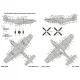 Foxbot 72-051 1/72 North American P-51 Mustang Nose Art Part 1 And Stencils For Academy Arma Hobby Az Model Airfix Brengun Eduard Hasegawa Heller Hobbyboss Revell Italeri Kp Monogram Special Hobby Tamiya Kits