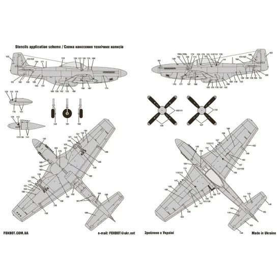 Foxbot 72-054 1/72 North American P-51 Mustang Nose Art Part 4 And Stencils For Academy Arma Hobby Az Model Airfix Brengun Eduard Hasegawa Heller Hobbyboss Revell Italeri Kp Monogram Special Hobby Tamiya Kits
