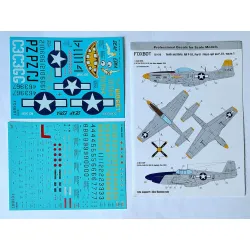 Foxbot 32-015a 1/32 North American P-51 Mustang Nose Art Part 1 And Stencils For Academy Cyber Hobby Dragon Hasegawa Hobbycraft Monogram Revell Tamiya Trumpete Zoukei-mura Kits