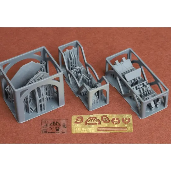 Sbs 72095 1/72 Brewster F2a-1 Buffalo Cockpit Interior Set For Hasegawa/Hobby2000 Kit