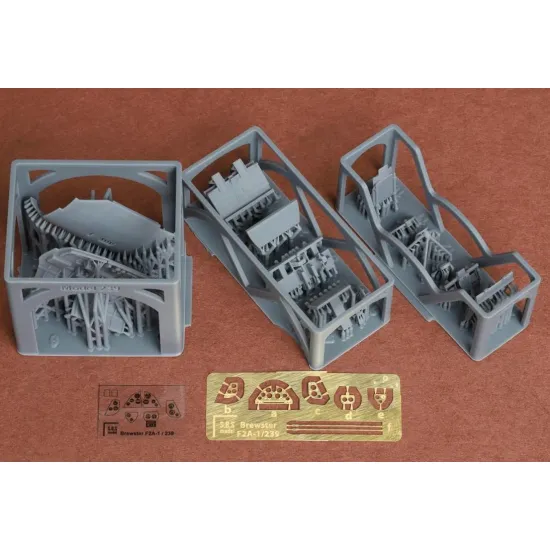 Sbs 72096 1/72 Finnish Brewster B-239 Cockpit Interior Set For Hasegawa/Hobby2000 Kit