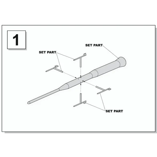 Cat4-r32016 1/32 Shock Sensing Probe Resin Model