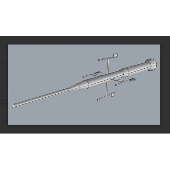 Cat4-r32016 1/32 Shock Sensing Probe Resin Model