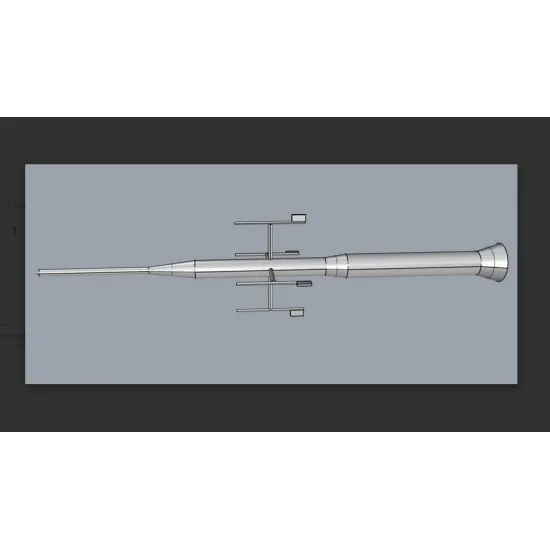 Cat4-r32016 1/32 Shock Sensing Probe Resin Model