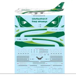 26decals 200-67 1/200 Iraqi Airways 747-400 Decal For Aircraft