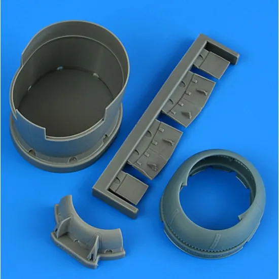 Quickboost 49210 1/48 F6f-5 Hellcat Cowling And Cooling Flaps Opened For Eduard