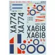 Print Scale 48-198 1/48 Decal For Gloster Javelin Mk-1 Mk-2 Part 2 The Complete Set 2 Leaf