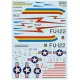 Print Scale 48-311 1/48 Decal For F-86a Colorful Early Sabres The Complete Set 2 Leaf Part 4