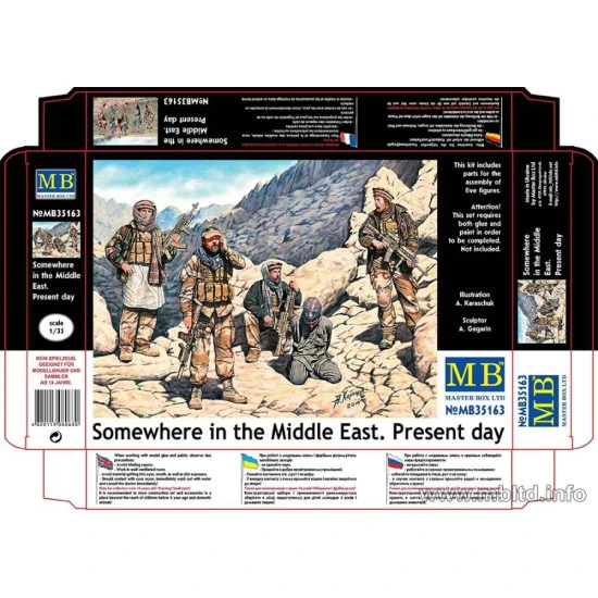 US Special Forces with a Taliban prisoner. Somewhere in the Middle East. Present day 5fig. 1/35 Master Box 35163