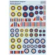 Print Scale 72-445 1/72 Decal For British National Insignia. Hawker Hurricane The Complete Set 1 5 Leaf