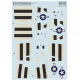 Print Scale 72-542 1/72 Decal For P-47d Razorback D-day Invasion Stripes