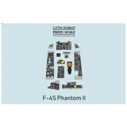 Print Scale Prs3d48-007 1/48 F-4s Phantom Ii Instrument Panel