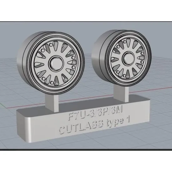 Cat4-r32014 1/32 F7u-3/3m/3p Cutlass Wheels Type1 Aircraft Accessories