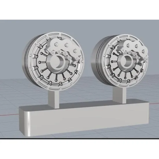 Cat4-r32014 1/32 F7u-3/3m/3p Cutlass Wheels Type1 Aircraft Accessories