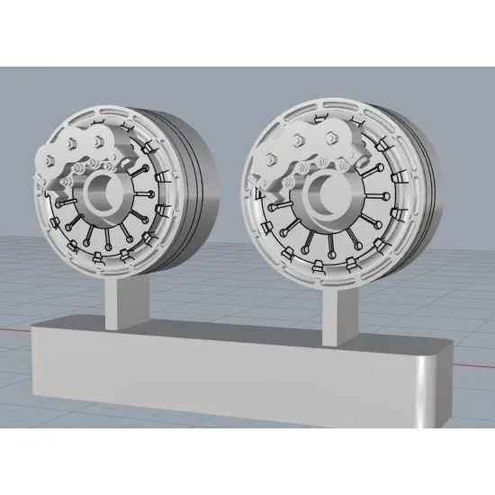Cat4-r32015 1/32 F7u-3/3m/3p Cutlass Wheels Type2 Aircraft Accessories