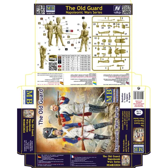 Master Box 32024 1/32 Napoleonic Wars Era The Old Guard Plastic Model Kit