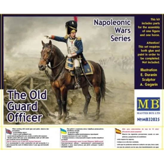 Master Box 32025 1/32 Napoleonic Wars Era The Old Guard Officer Plastic Model Kit