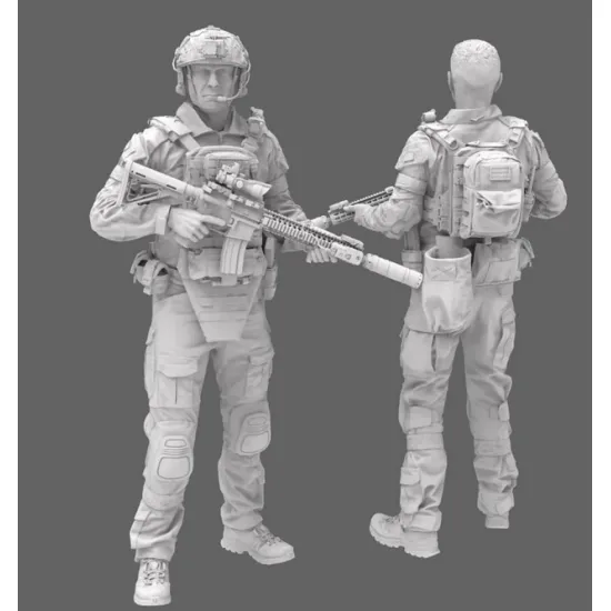 Black Snake Uks-01-16 1/16 Azov Ukrainian Soldier Resin Figure