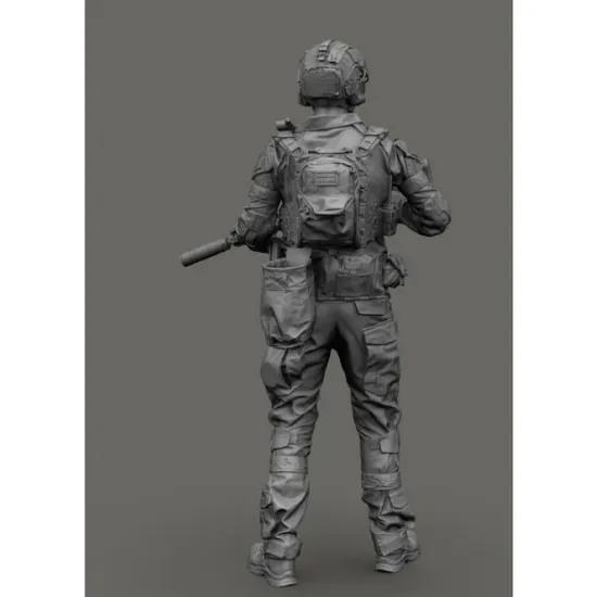 Black Snake Uks-01-16 1/16 Azov Ukrainian Soldier Resin Figure