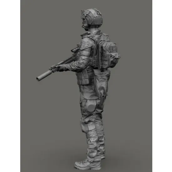 Black Snake Uks-01-16 1/16 Azov Ukrainian Soldier Resin Figure